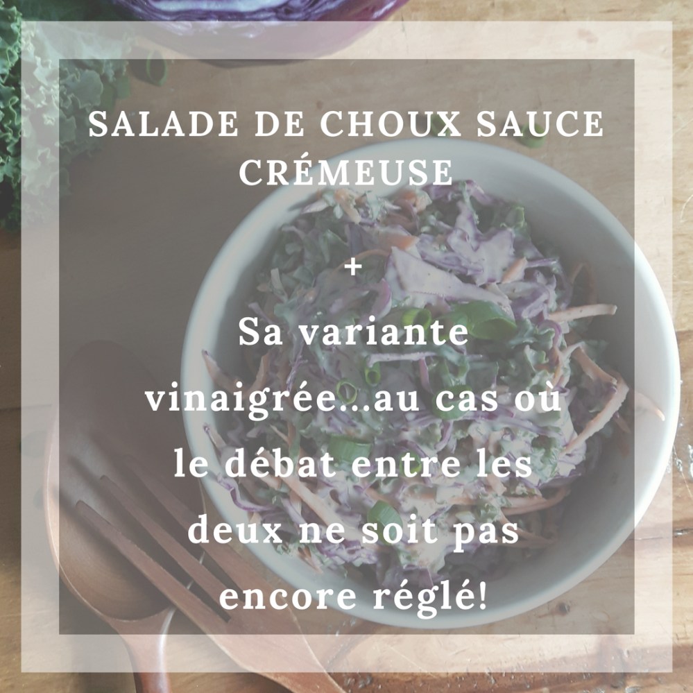 Salade de chou crémeuse