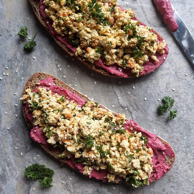 Garniture à sandwich au tofu et tartinade au tofu